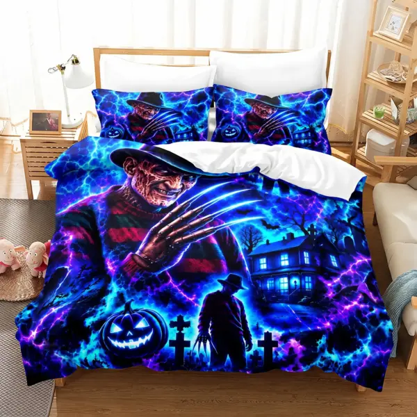 Halloween Freddy Krueger Quilt Bedding Set-THK136527