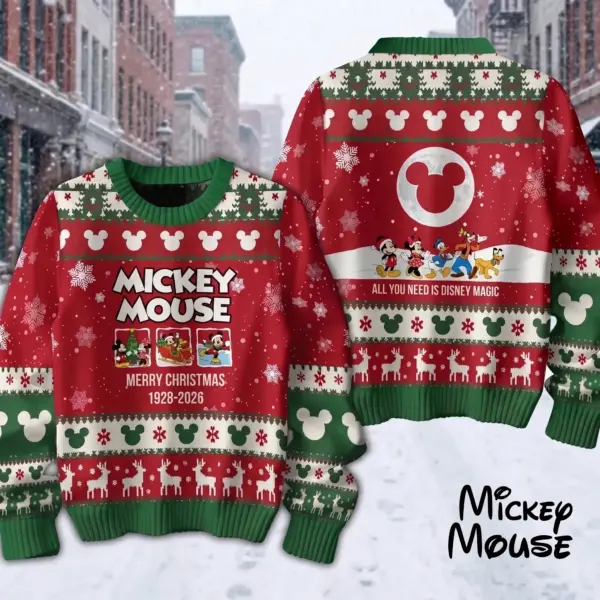 Mickey Mouse Merry Christmas Ugly Sweater-THK133572