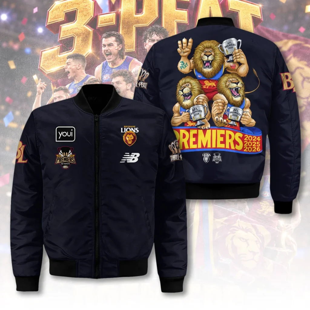 Brisbane Lions 2026 AFL Premiers Bomber Jacket-THK136800