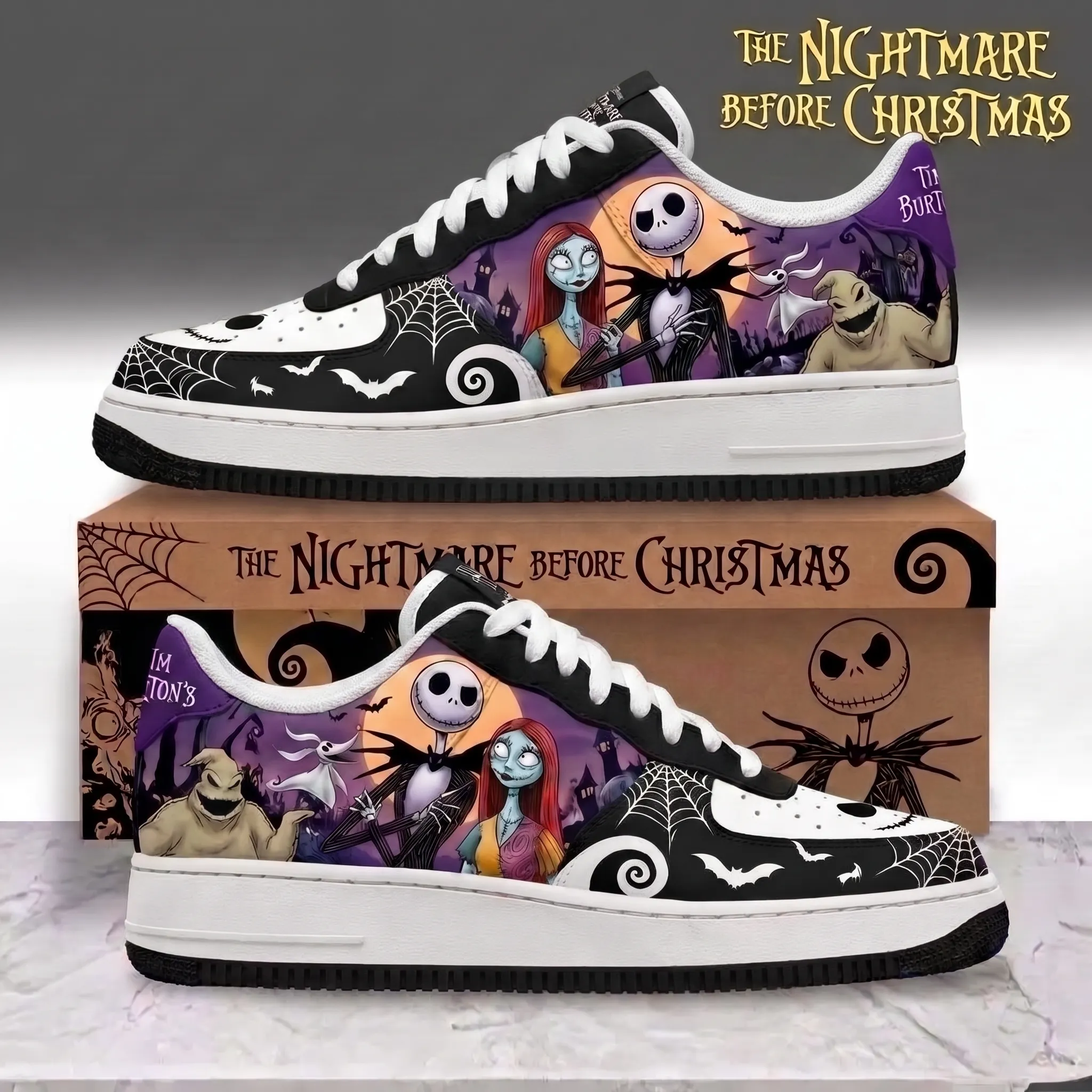 The Nightmare Before Christmas Air Low-Top Sneakers Shoes-THK133233