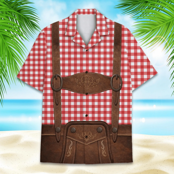 Oktoberfest Lederhosen Hawaiian Shirt 113530 - Image 3
