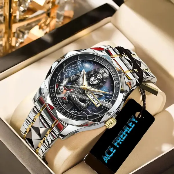 KISS x Ace Frehley Alloy Luxury Quartz Watch – 116846