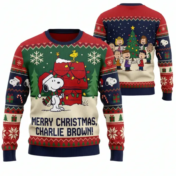The Peanuts Snoopy Christmas Knitted Sweater-THK132974