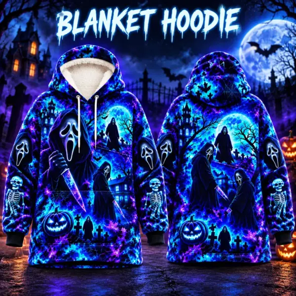 Ghostface Neon Blanket Hoodie-THK136526