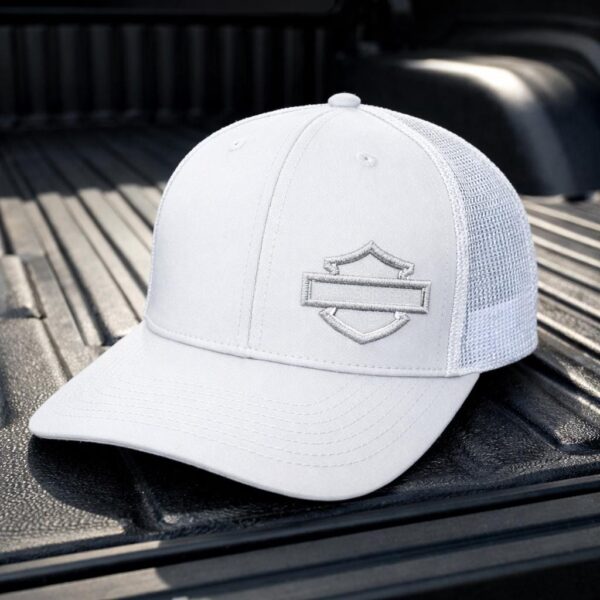 Bar and Shield Motorcycle Harley Embroidered Hat - Image 4