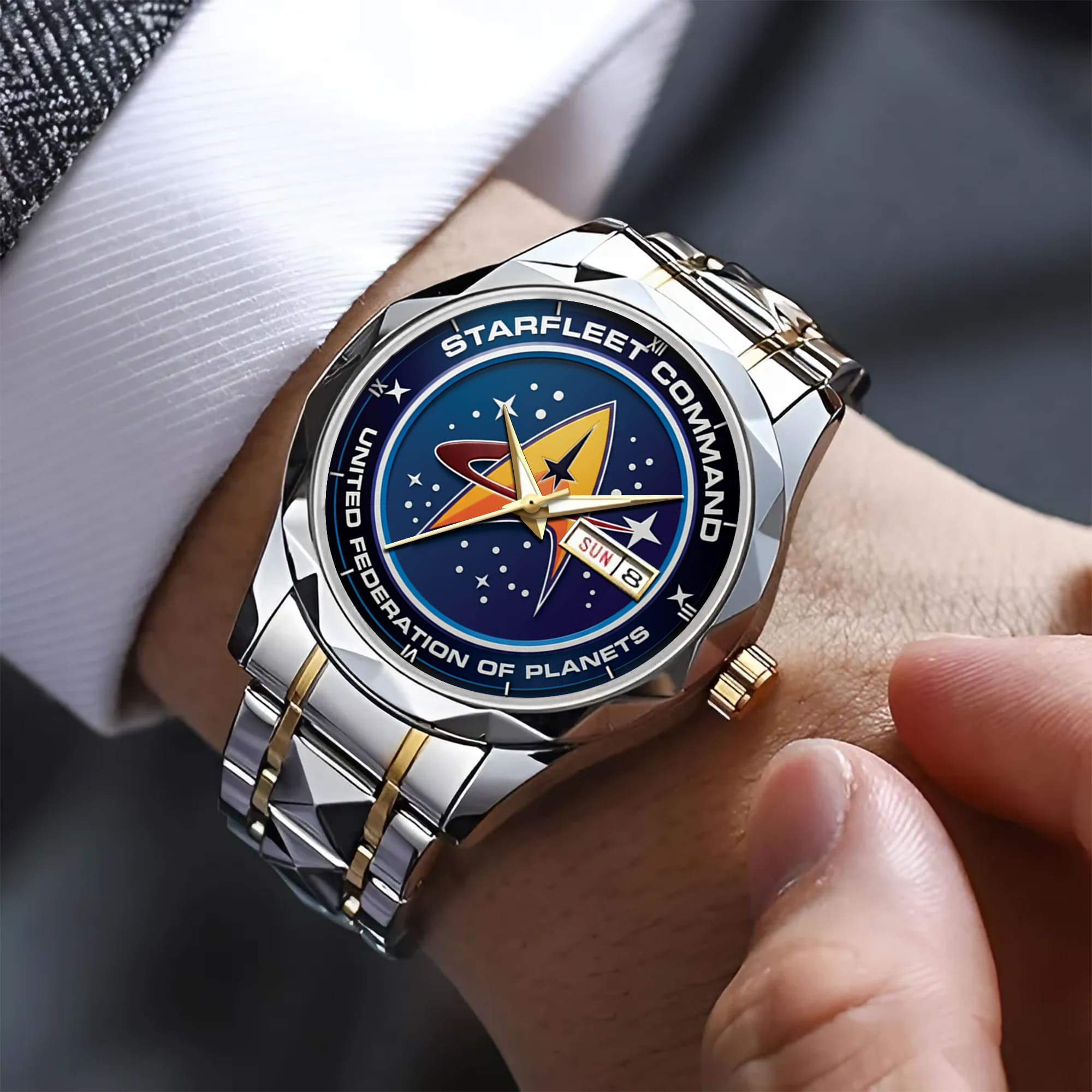 Starfleet Command United Federation Of Planets Alloy Luxury Quartz Watch