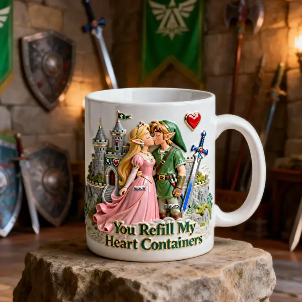 Fantasy Adventure Couple Coffee Mug - Personalized Gifr For Couples - Image 4