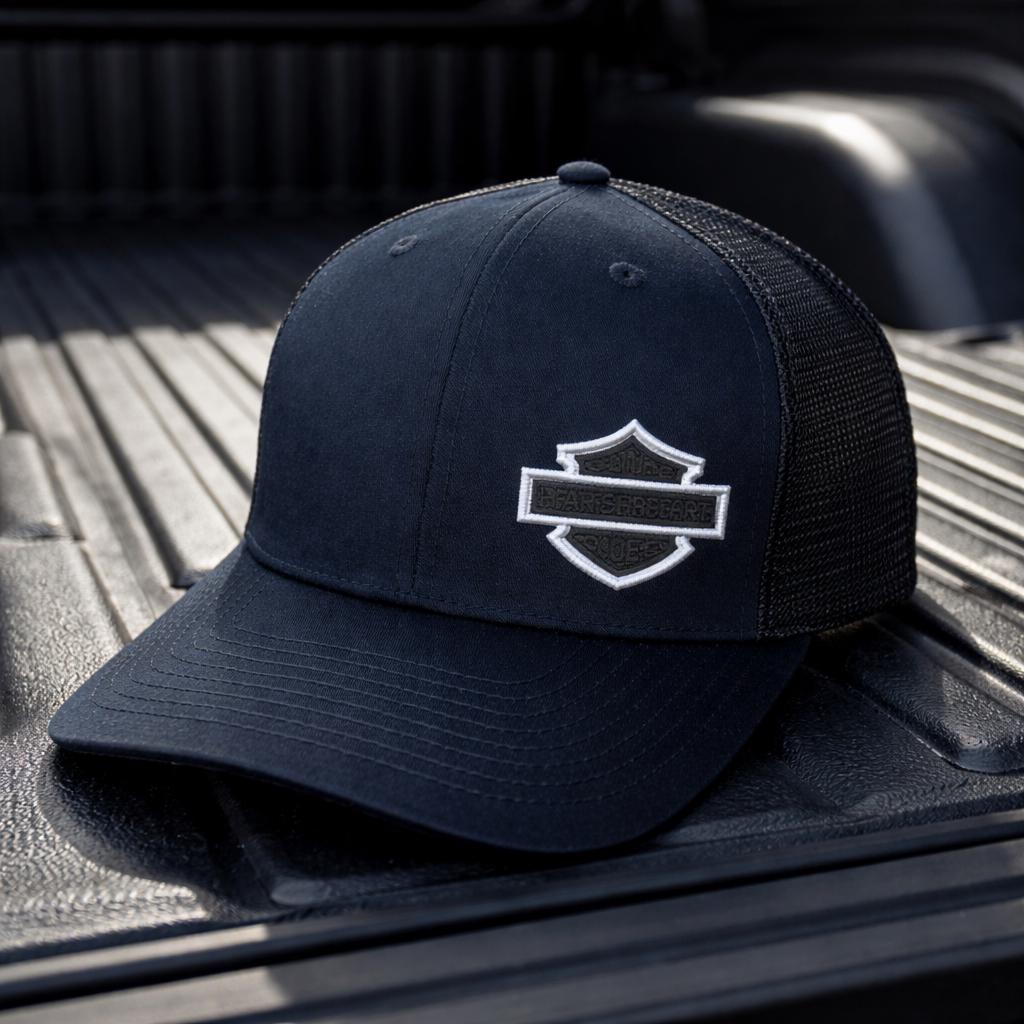 Bar and Shield Motorcycle Harley Embroidered Hat - Image 3
