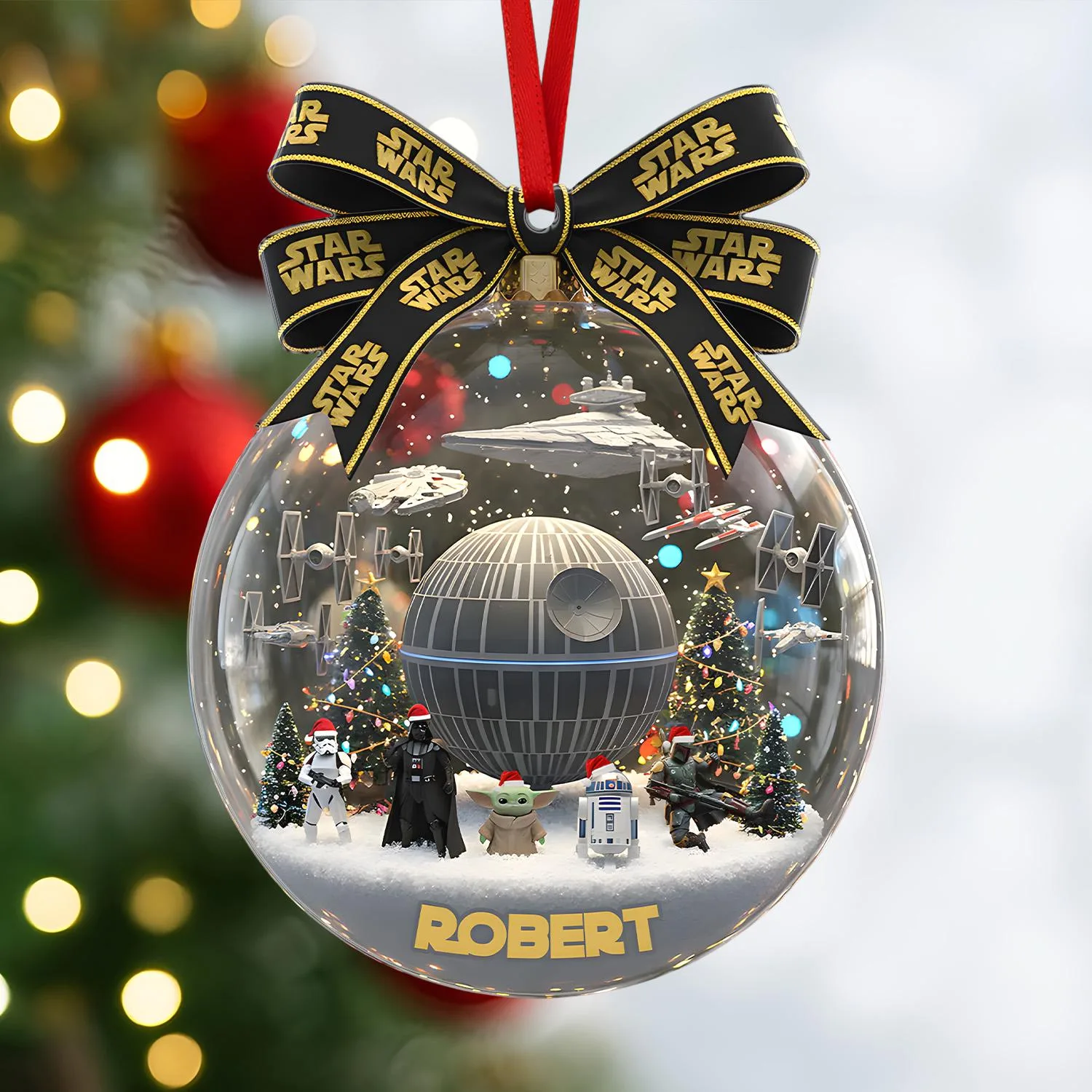 Personalized Star Wars Christmas Ornament - Image 3