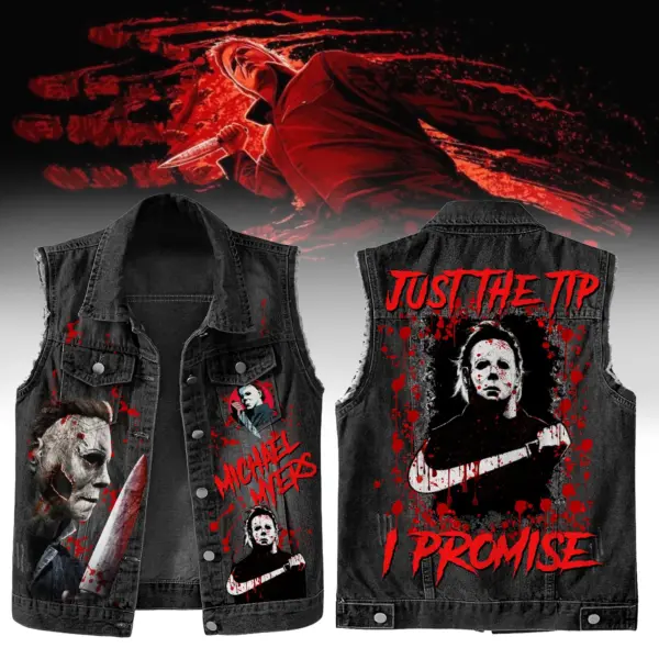 Michael Myers Sleeveless Denim Jacket