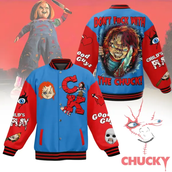 Alternative view of Horror Halloween Quilted Varsity Jacket-THK136958