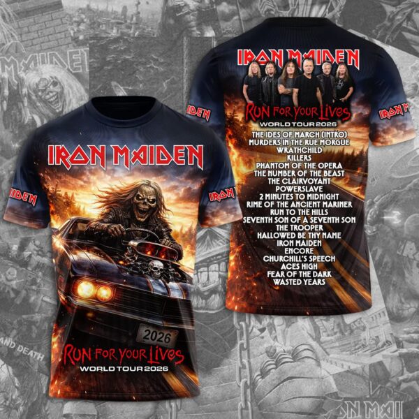 Iron Maiden Tour 2026 3D Apparel - THK129818