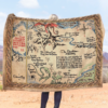 Thorin's Map Hobbit LOTR Blanket