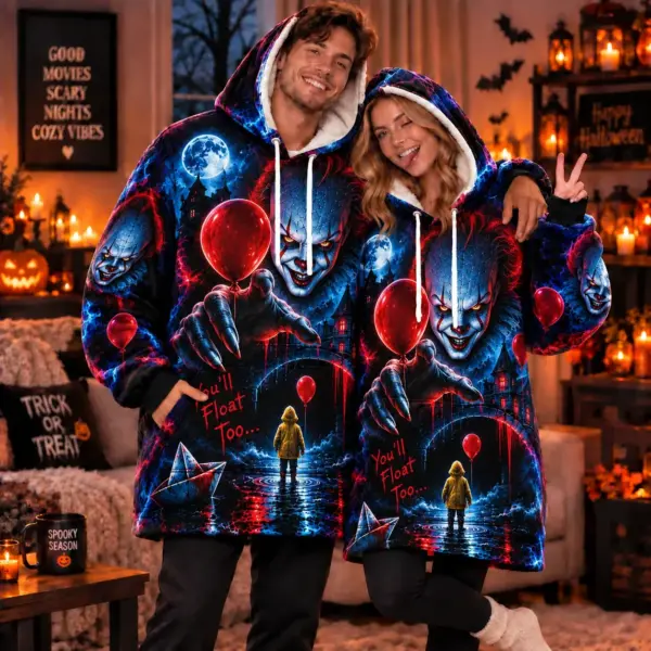 Alternative view of Pennywise Neon Blanket Hoodie-THK136522