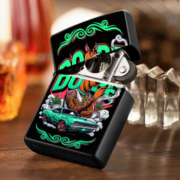 Alternative view of Dope Weed Dog Zippo Lighters