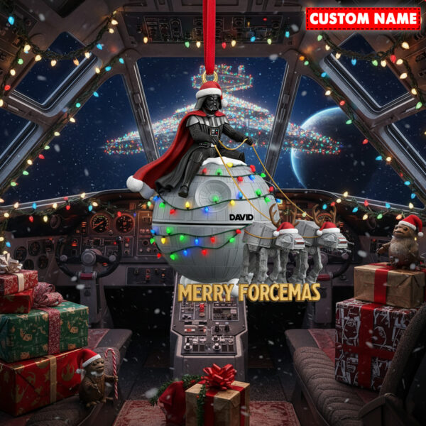 Personalized Star War Darth Vader Christmas Ornament - Image 3