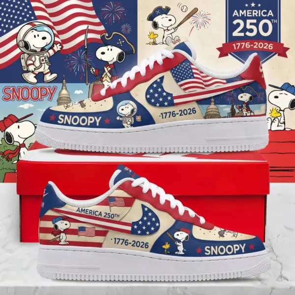 Snoopy 250 Years of America Air Low-Top Sneakers Shoes-THK131847