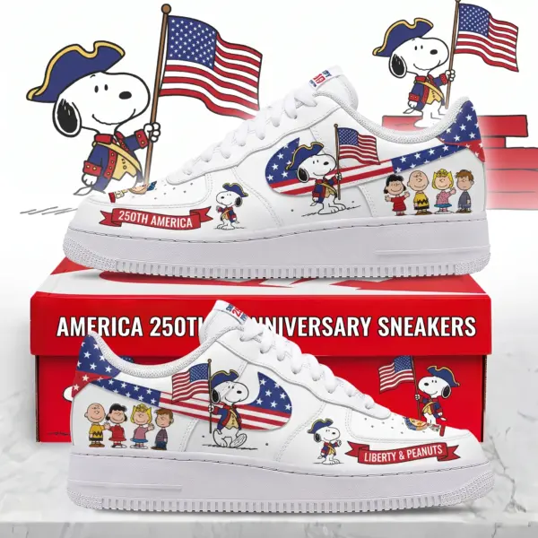 Snoopy 250 Years of America Air Low-Top Sneakers Shoes-THK131846