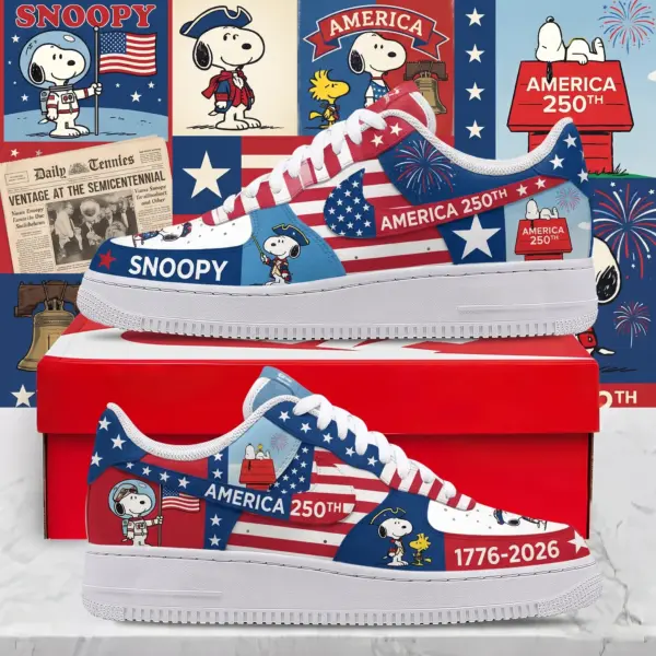 Snoopy 250 Years of America Air Low-Top Sneakers Shoes-THK131858