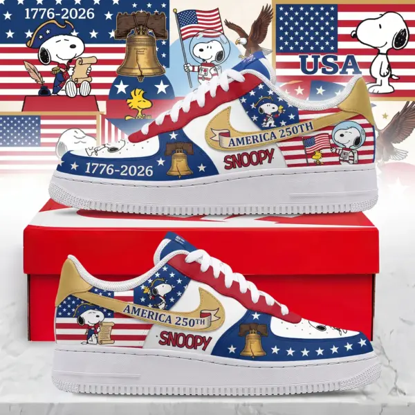 Snoopy 250 Years of America Air Low-Top Sneakers Shoes-THK131848