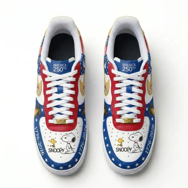Alternative view of Snoopy 250 Years of America Air Low-Top Sneakers Shoes-THK131848