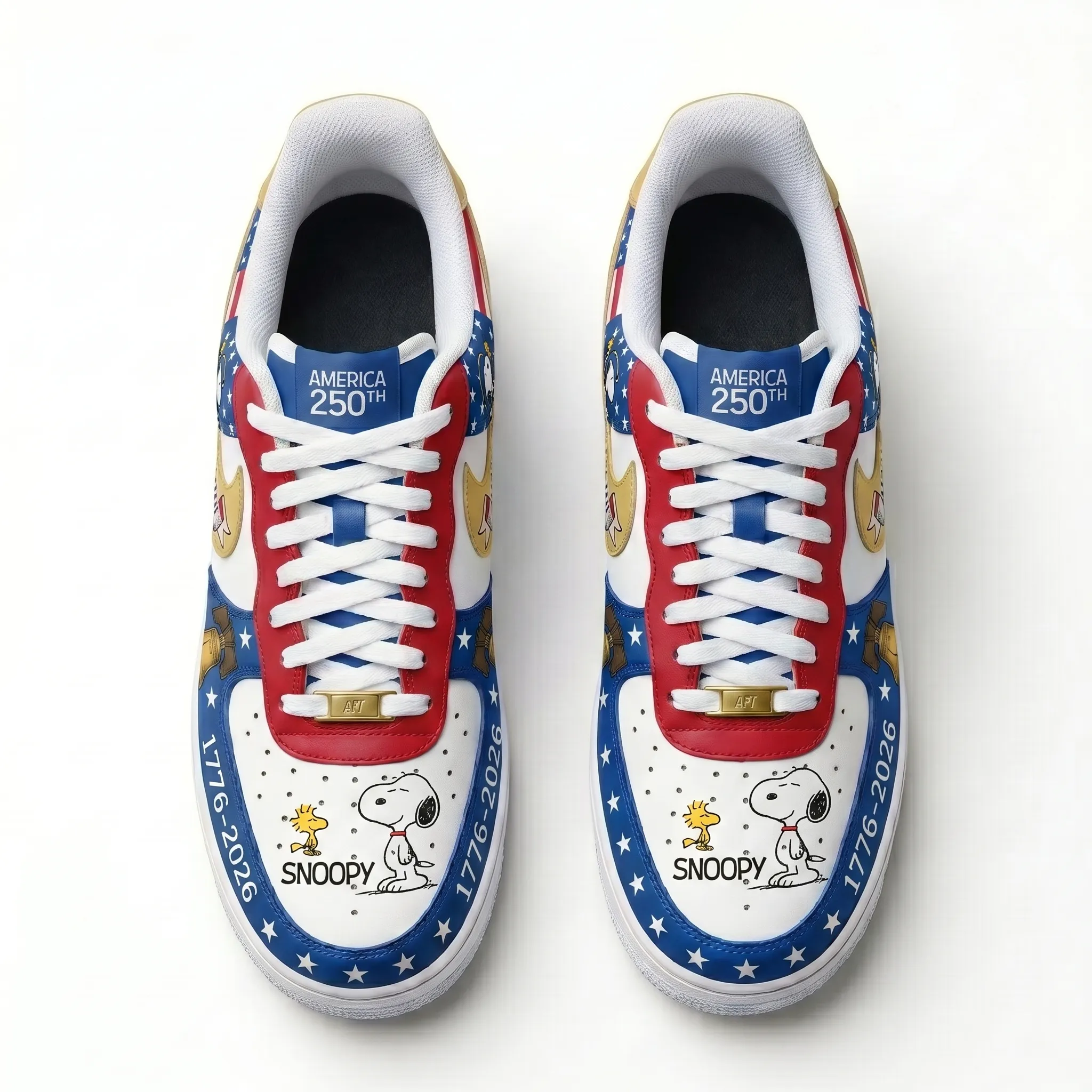 Snoopy 250 Years of America Air Low-Top Sneakers Shoes-THK131848 - Image 2