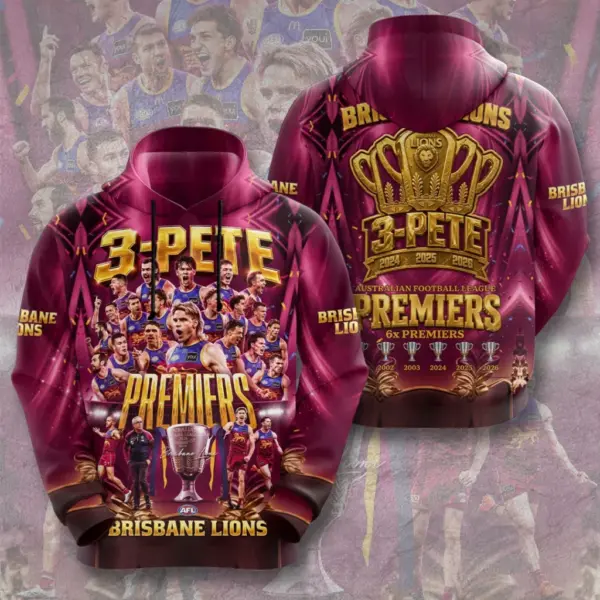 Alternative view of Brisbane Lions 3D Apparel-THK136820