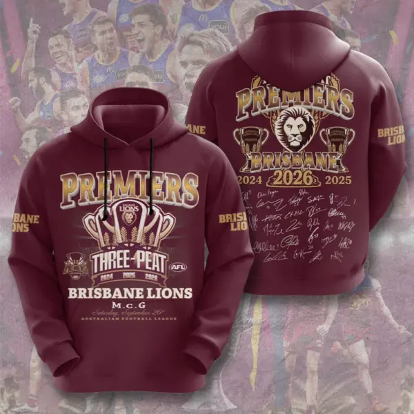 Alternative view of Brisbane Lions 3D Apparel-THK136818