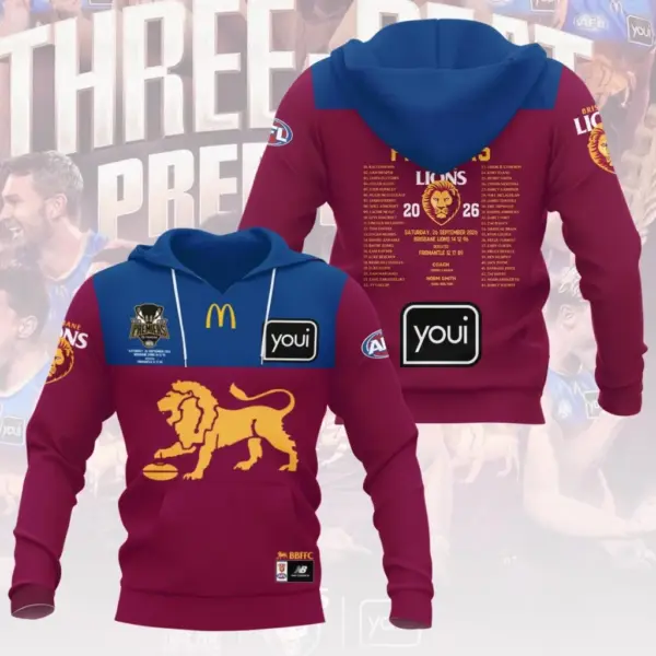Alternative view of Brisbane Lions 3D Apparel-THK136819