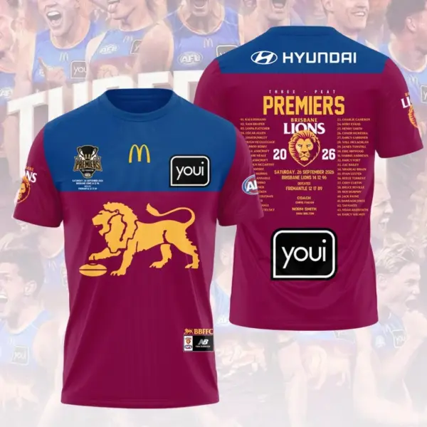 Brisbane Lions 3D Apparel-THK136819