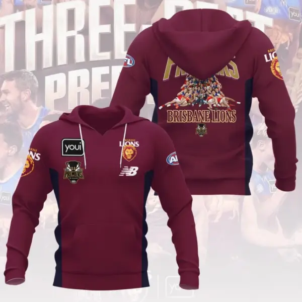 Alternative view of Brisbane Lions 3D Apparel-THK136821