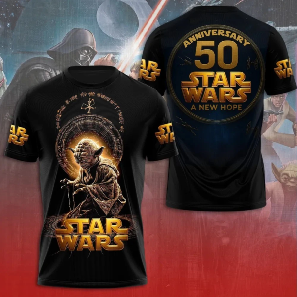 Star Wars Master Yoda A New Hope 50th Anniversary 3D T-Shirt 116467