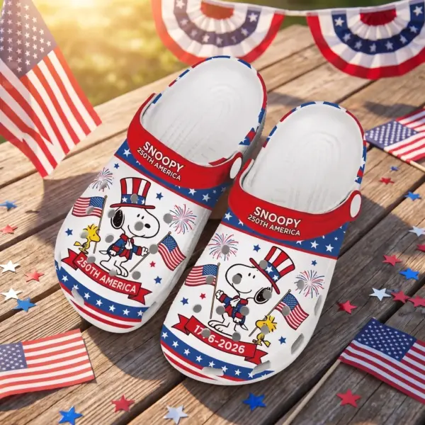 Snoopy 250 Years of America Clogs-THK132705 - Image 4