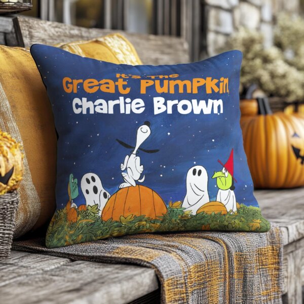 Charlie Brown Halloween Pillow