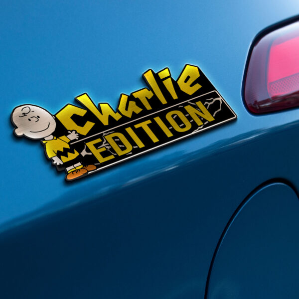 Charlie Brown Edition 3D Inlayed Car Name Badge - Image 3