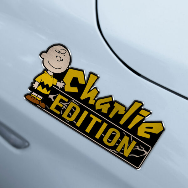 Charlie Brown Edition 3D Inlayed Car Name Badge - Image 4