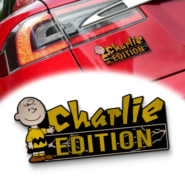 Charlie Brown Edition 3D Inlayed Car Name Badge