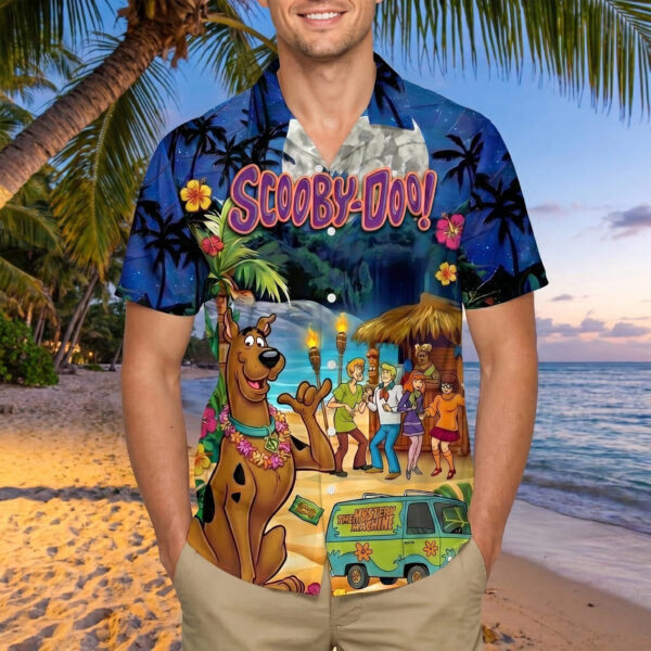 Alternative view of Scooby Doo Hawaiian Shirt -THK127371