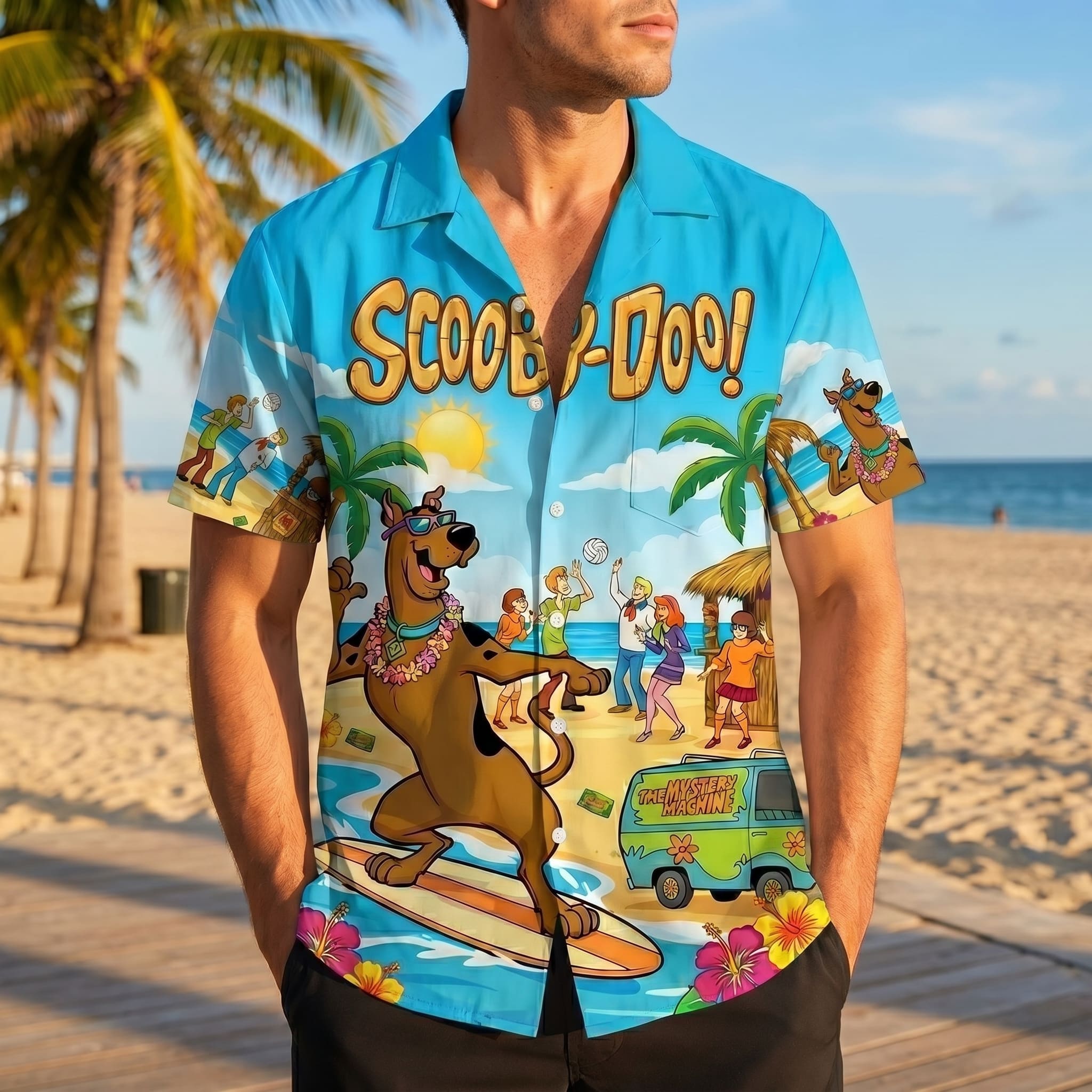 Scooby Doo Hawaiian Shirt -THK127387 - Image 2