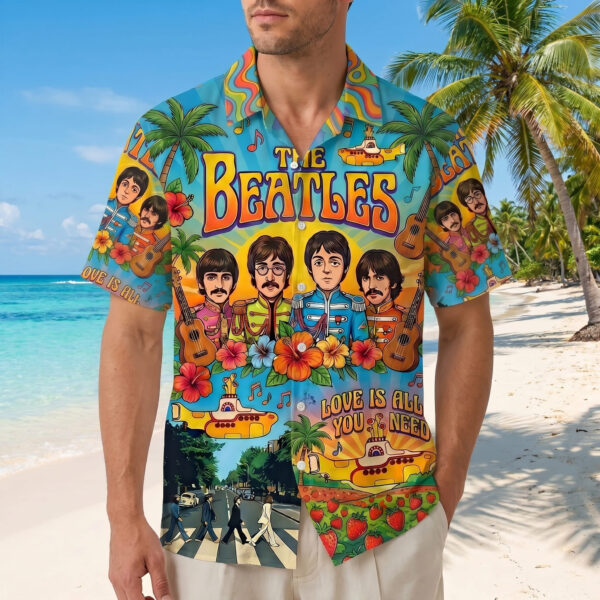 Alternative view of The Beatles Hawaiian Shirt -THK127500