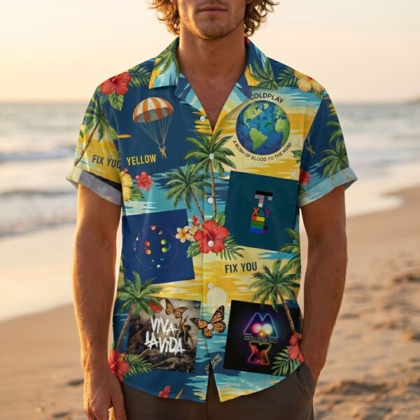 Alternative view of Coldplay Hawaiian Shirt