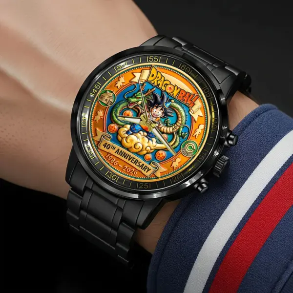 Dragon Ball 40th Anniversary Black Stainless Steel Watch-THK123662 - Image 3