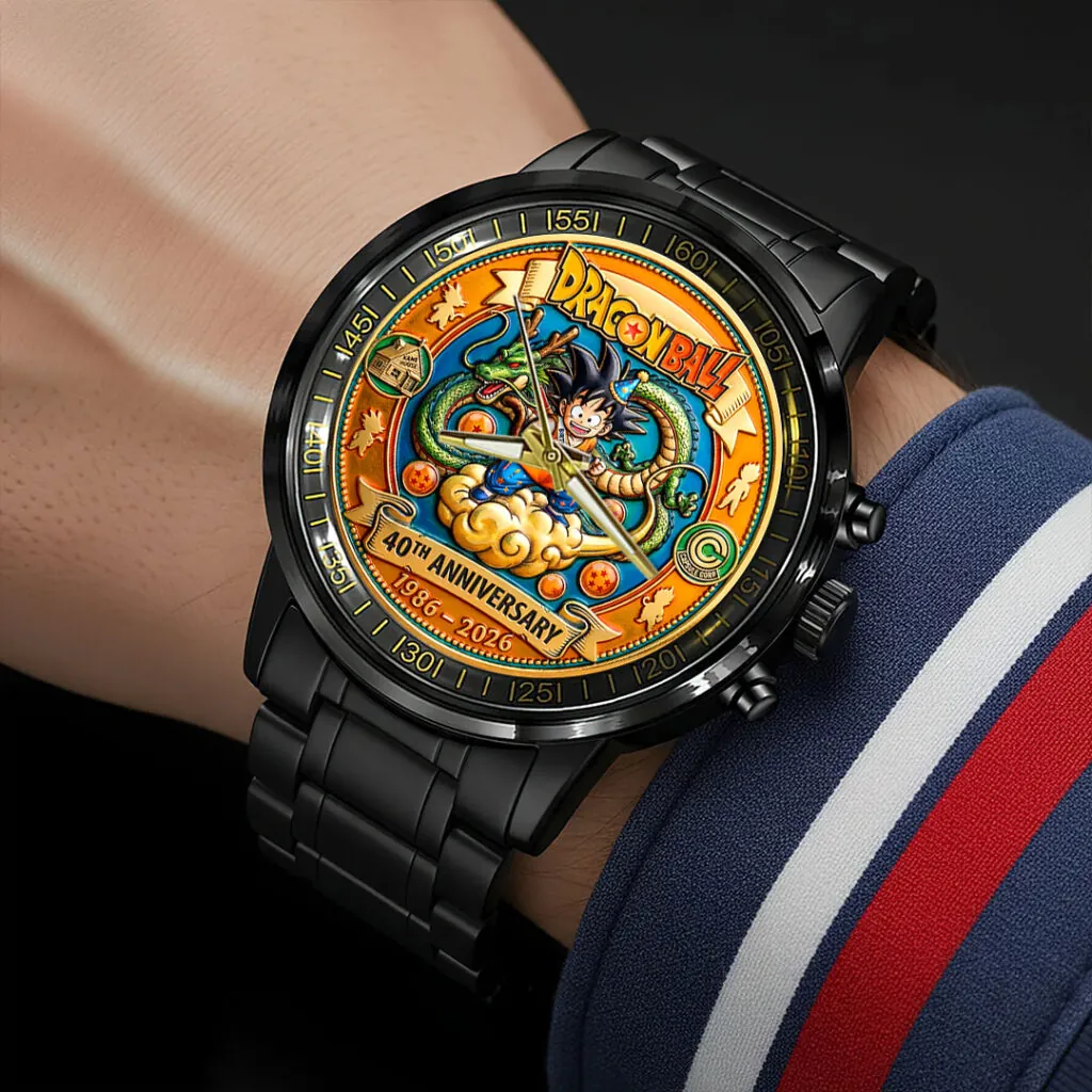 Dragon Ball 40th Anniversary Black Stainless Steel Watch-THK123662 - Image 3