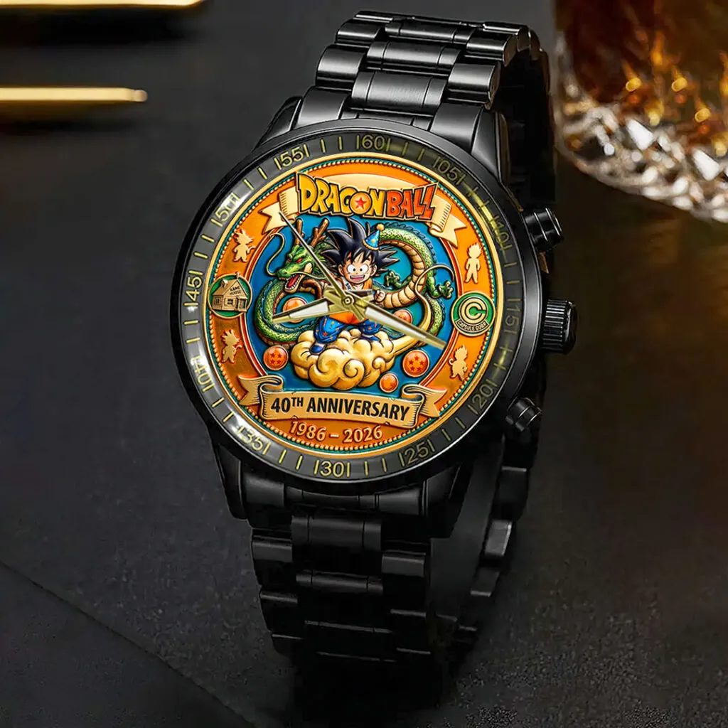 Dragon Ball 40th Anniversary Black Stainless Steel Watch-THK123662 - Image 4