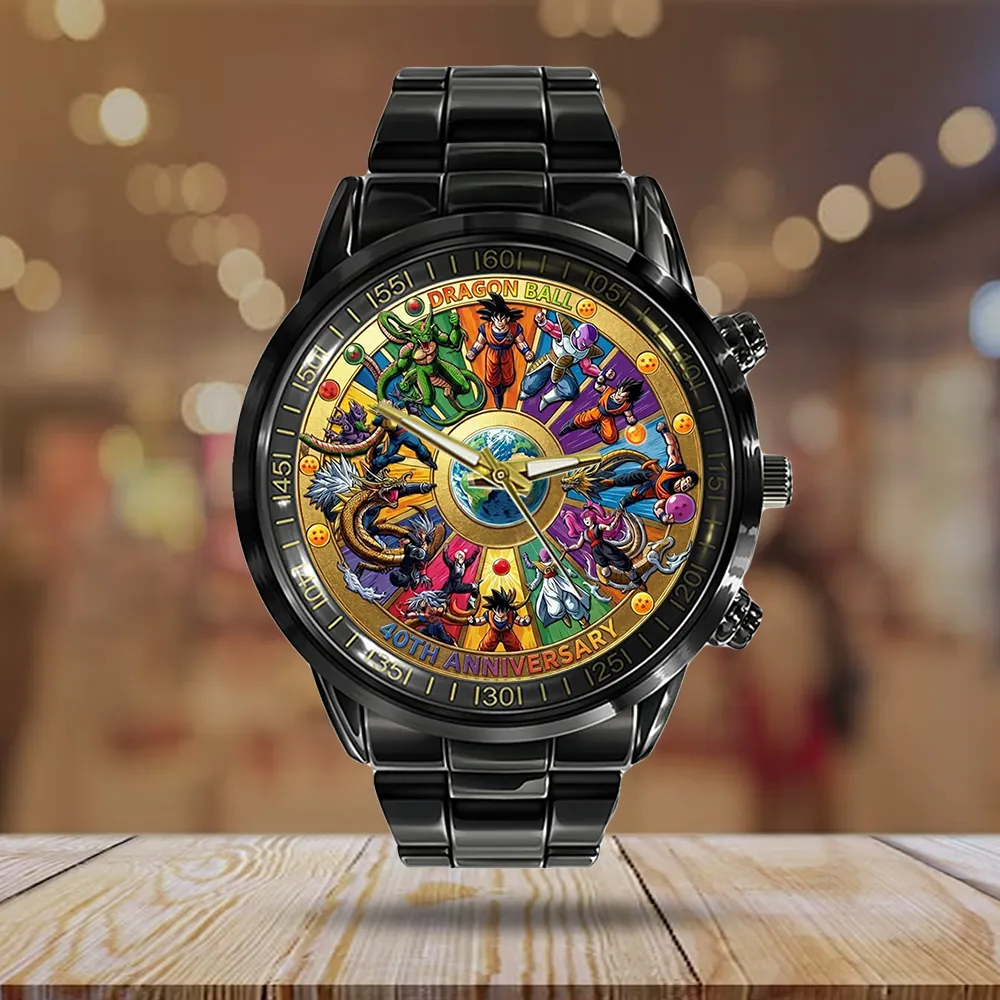 Dragon Ball 40th Anniversary Black Stainless Steel Watch-THK123644 - Image 2