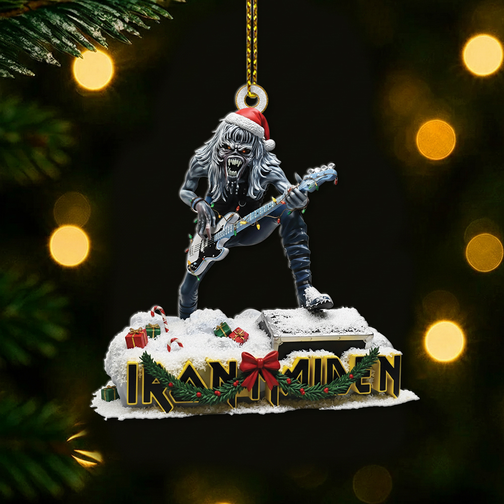 Iron Maiden Fear of the Dark Christmas Ornament