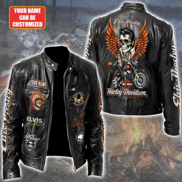 Harley Davidson Motorcycle Leather Jacket -THK125735