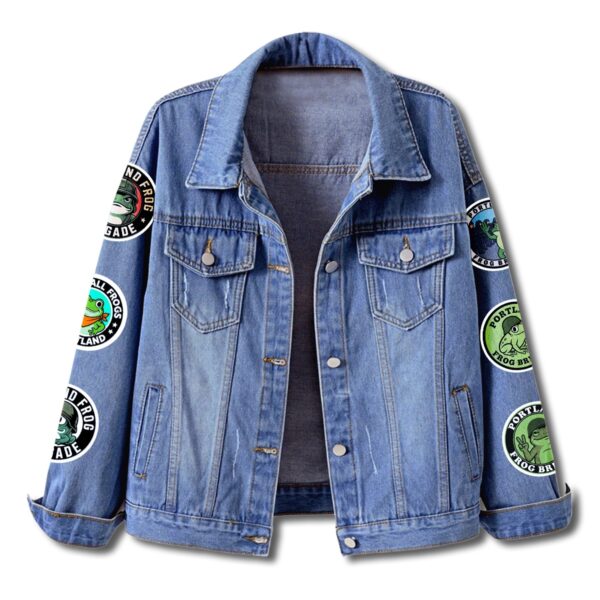 Alternative view of Portland Frog Resist Denim Jacket