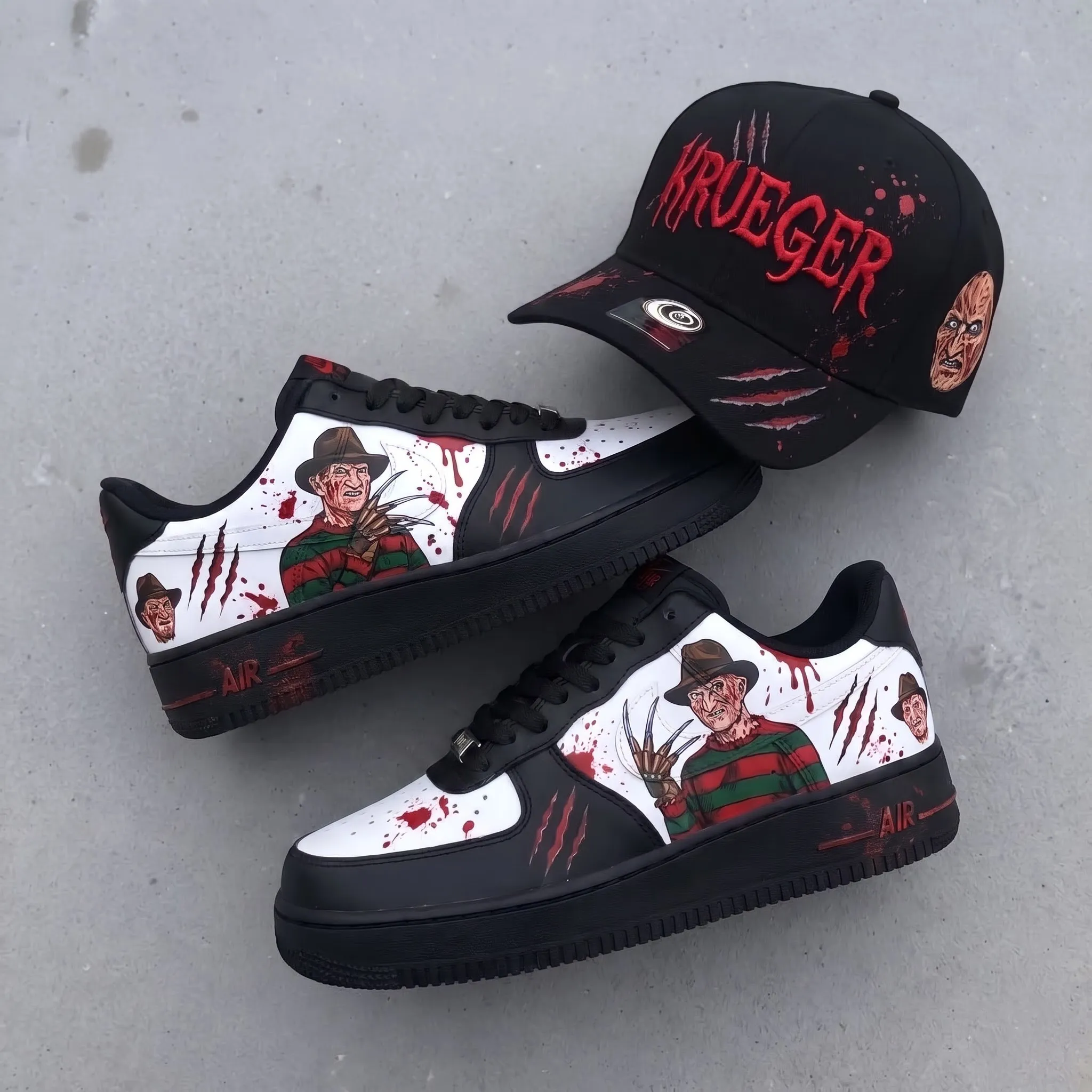 Freddy Krueger Halloween Air Low-Top Sneakers Shoes-THK134374 - Image 4