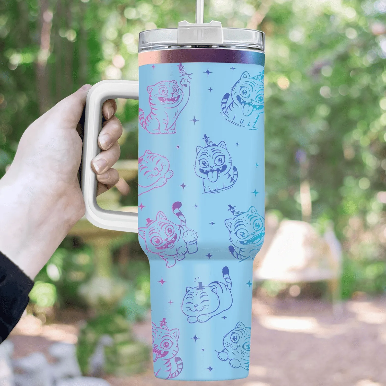 Kpop Demon Hunter Tiger 40oz Stanley Tumbler - Image 2